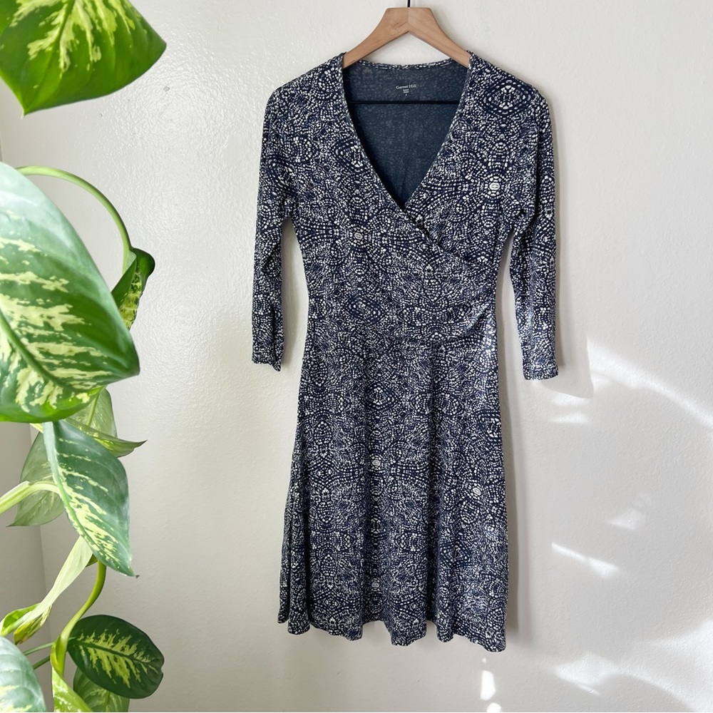 Garnet Hill | Brianna Surplice Knit Dress